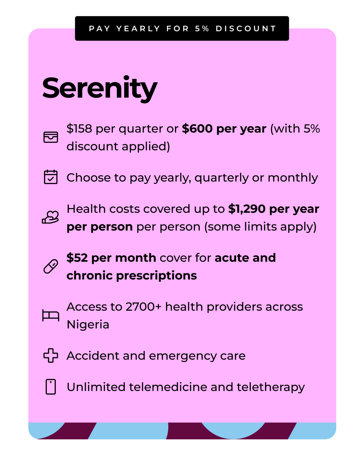 Serenity Lite card