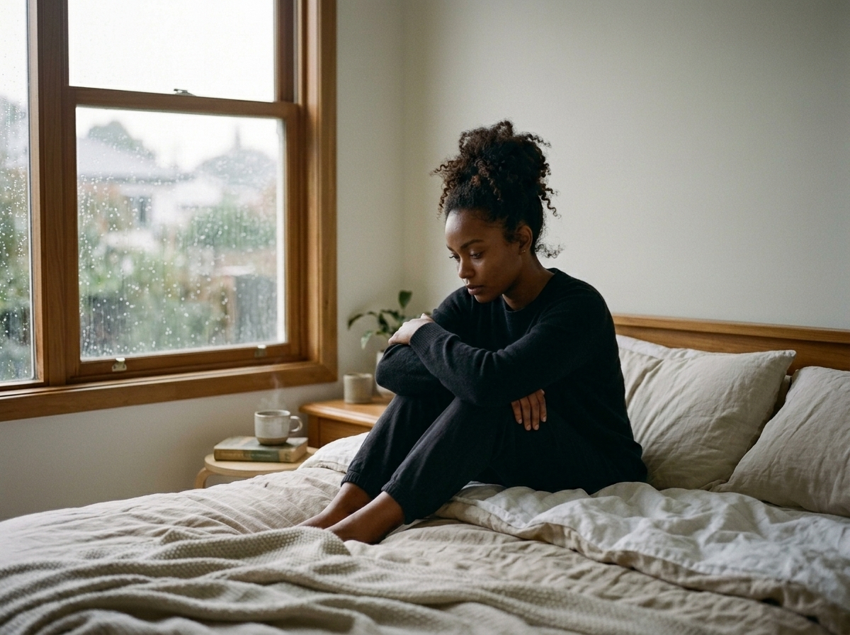 A lady down with typhoid fever