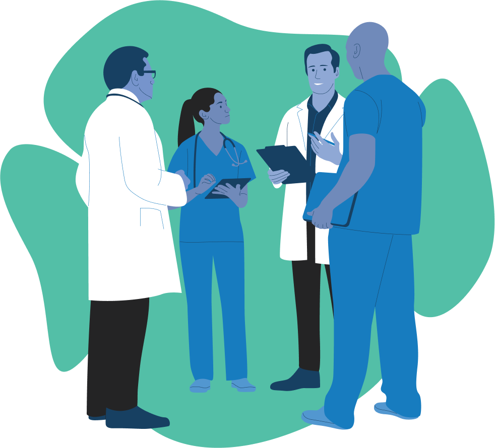 Groupe de medecins du réseau Reliance Health Sénégal